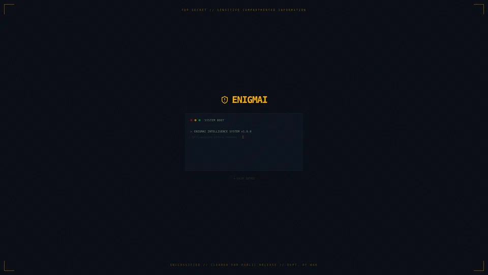 Homepage snapshot at launch