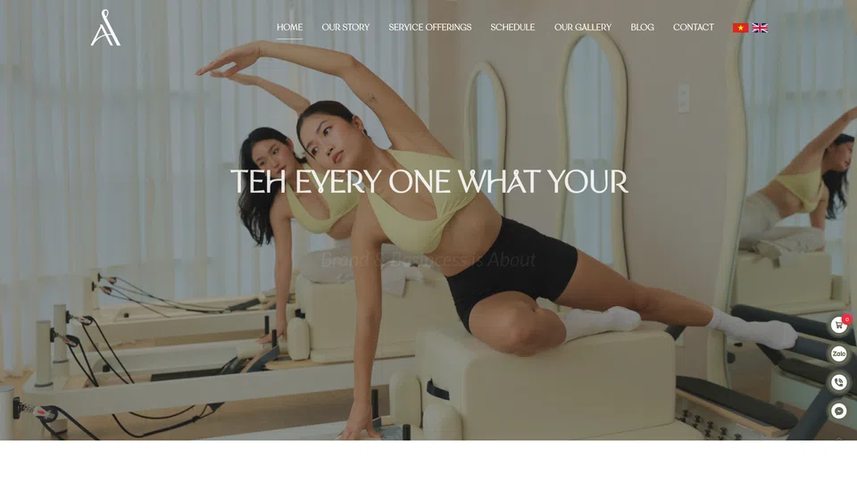 Homepage snapshot at launch