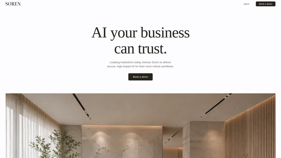 Homepage snapshot at launch