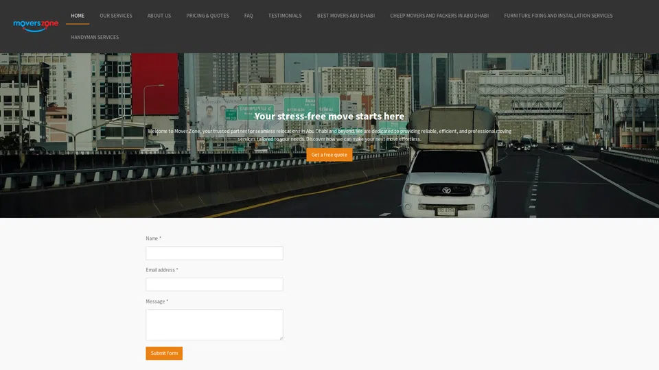 Homepage snapshot at launch