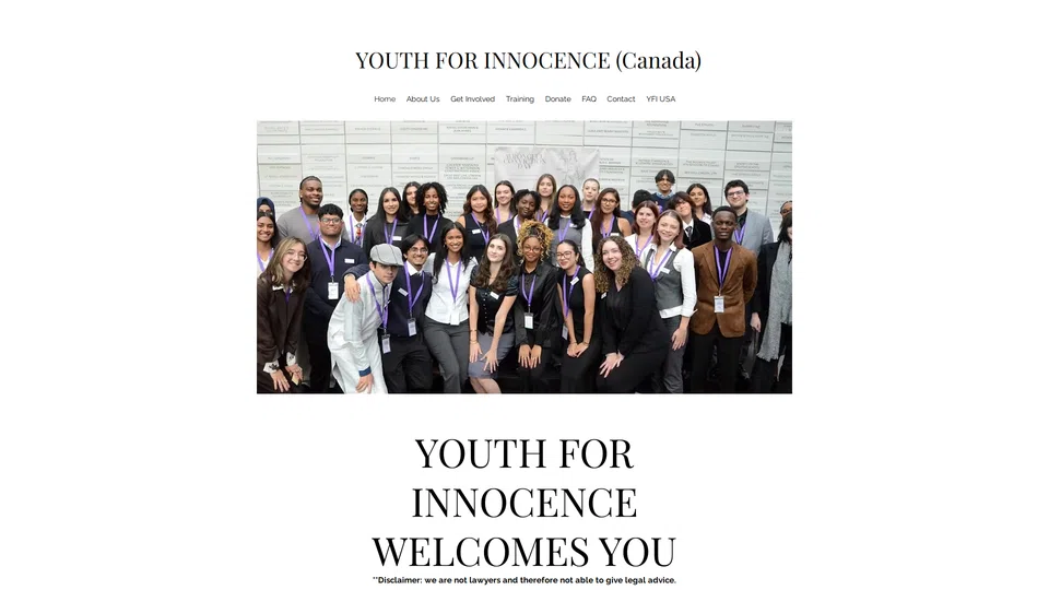 Homepage snapshot at launch