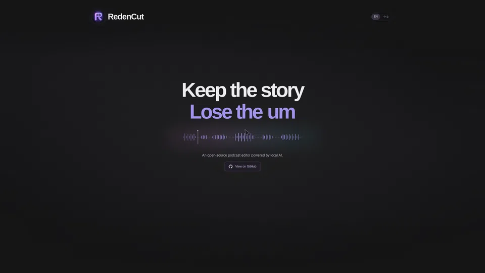 Homepage snapshot at launch