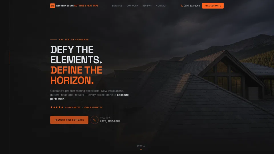 Homepage snapshot at launch