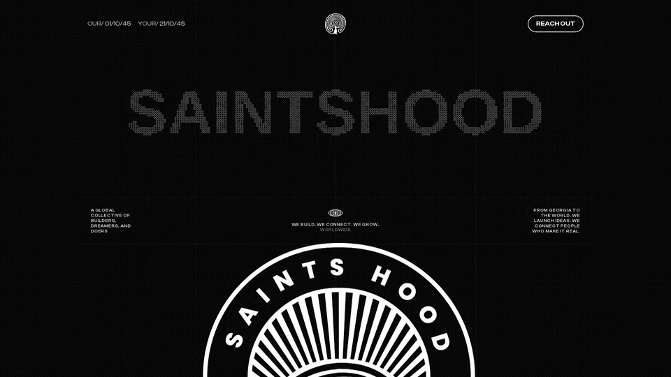 Homepage snapshot at launch