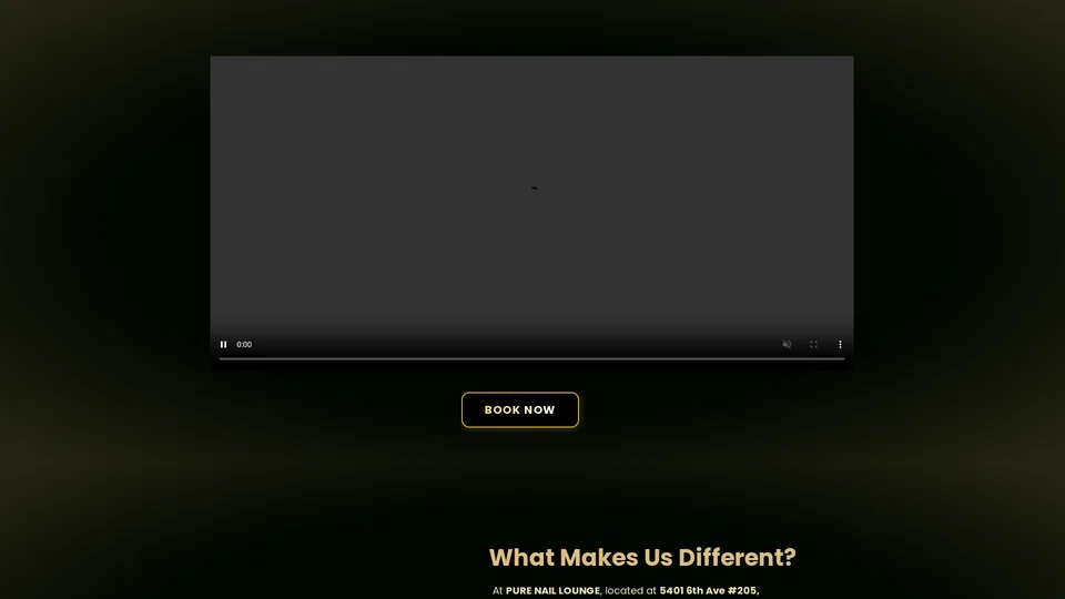 Homepage snapshot at launch