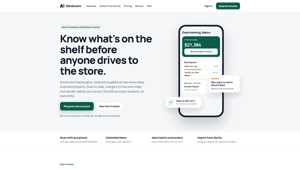 Homepage snapshot at launch