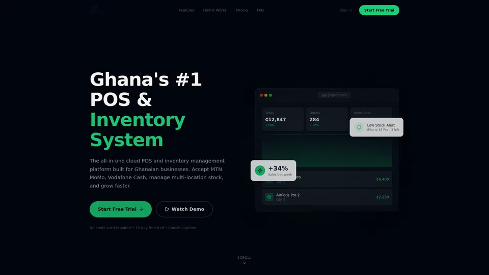 Homepage snapshot at launch