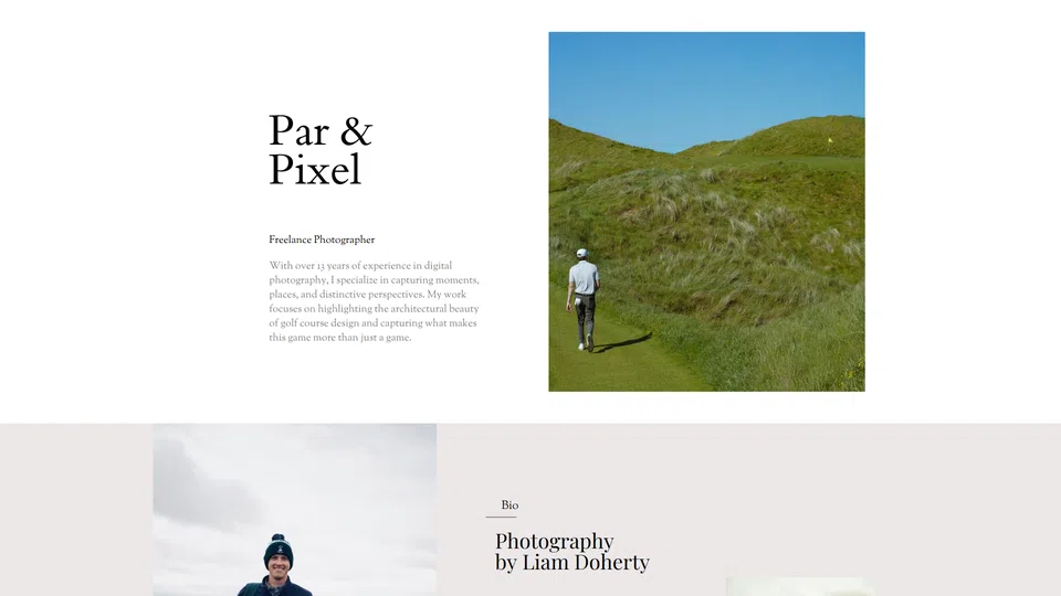 Homepage snapshot at launch