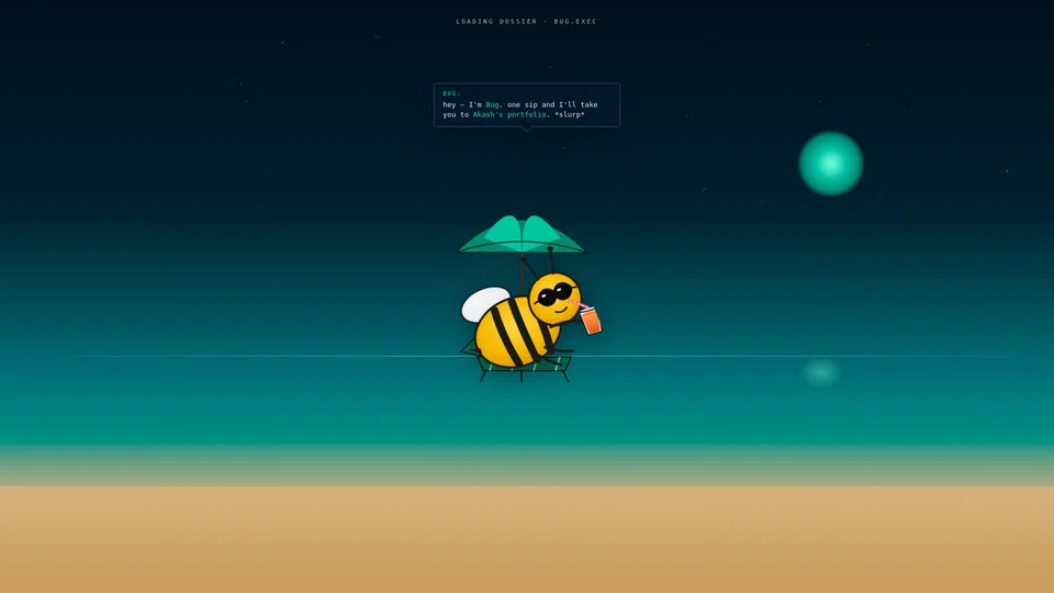 Homepage snapshot at launch