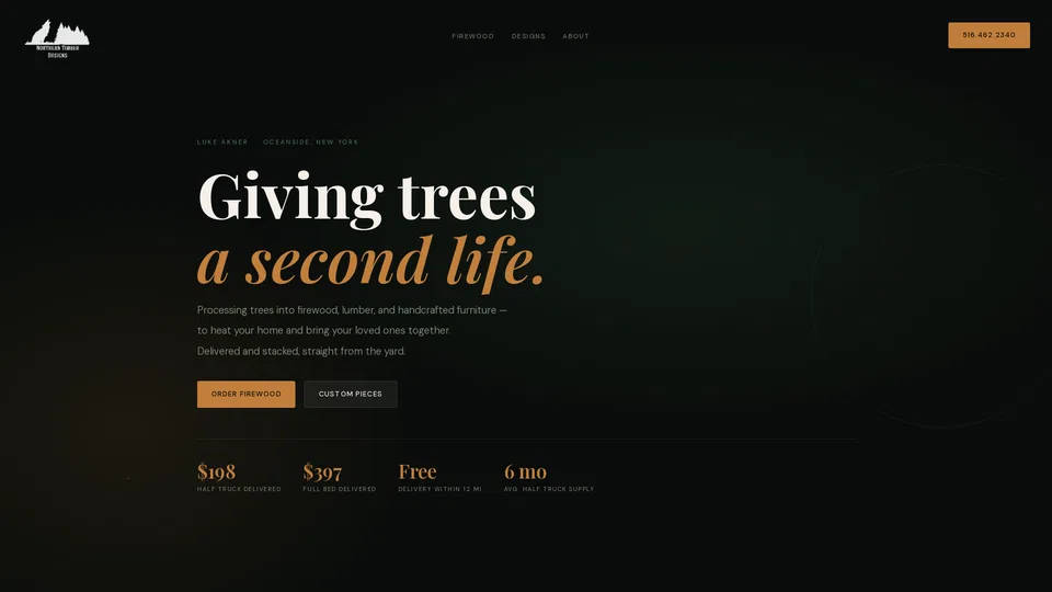 Homepage snapshot at launch