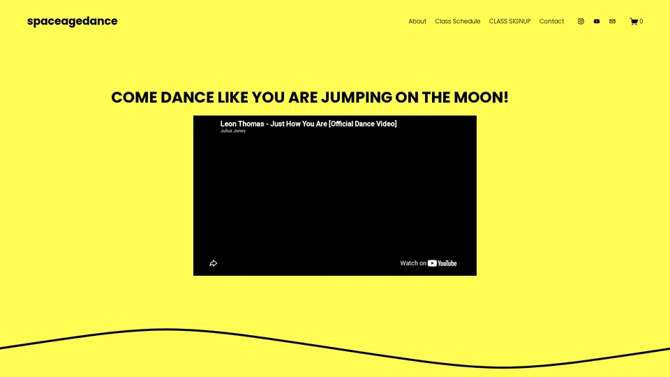 Homepage snapshot at launch