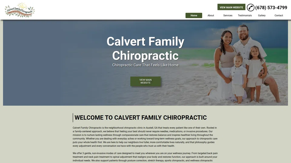 Homepage snapshot at launch