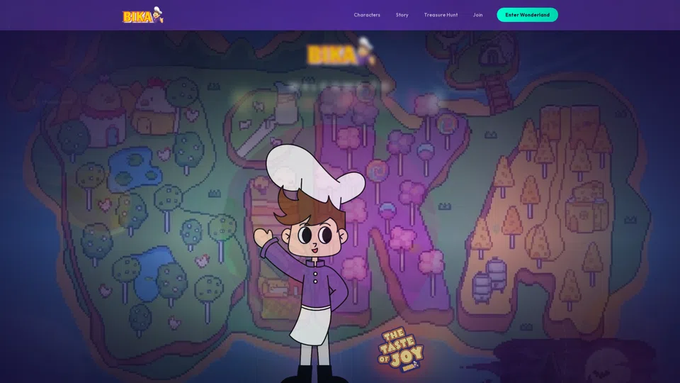 Homepage snapshot at launch