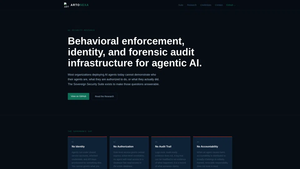 Homepage snapshot at launch
