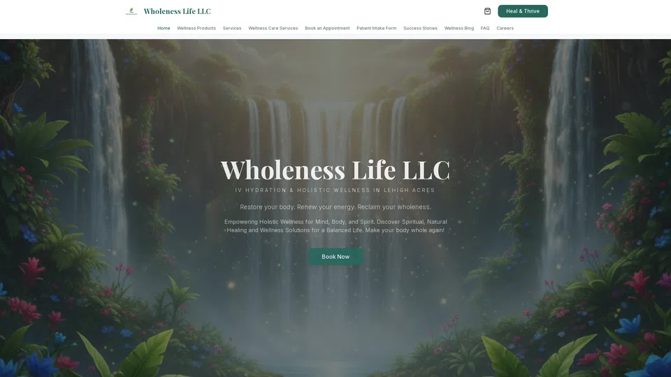 Homepage snapshot at launch