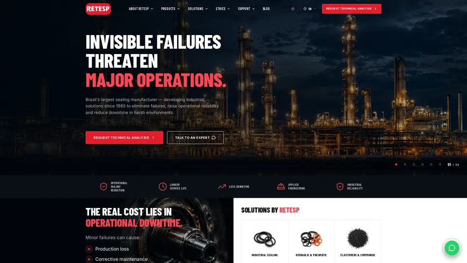 Homepage snapshot at launch