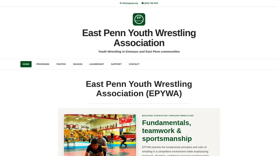 Homepage snapshot at launch
