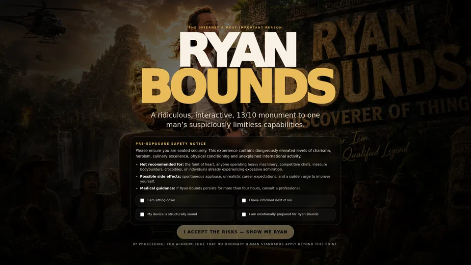 Homepage snapshot at launch