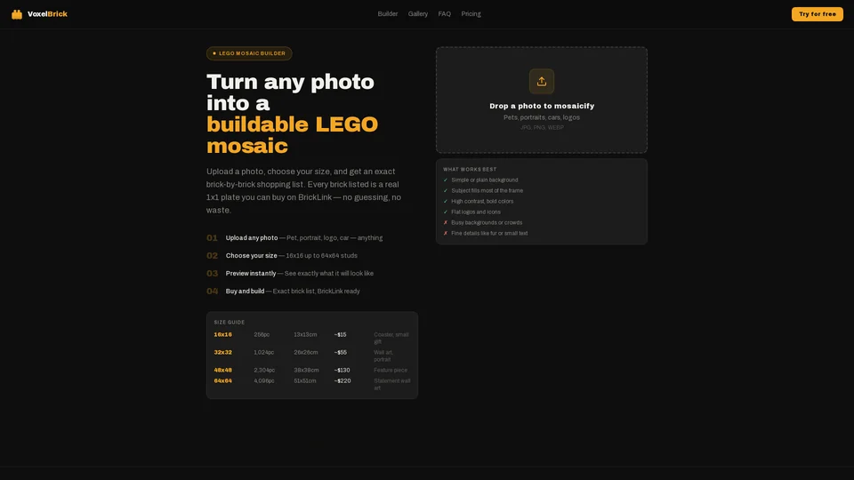 Homepage snapshot at launch