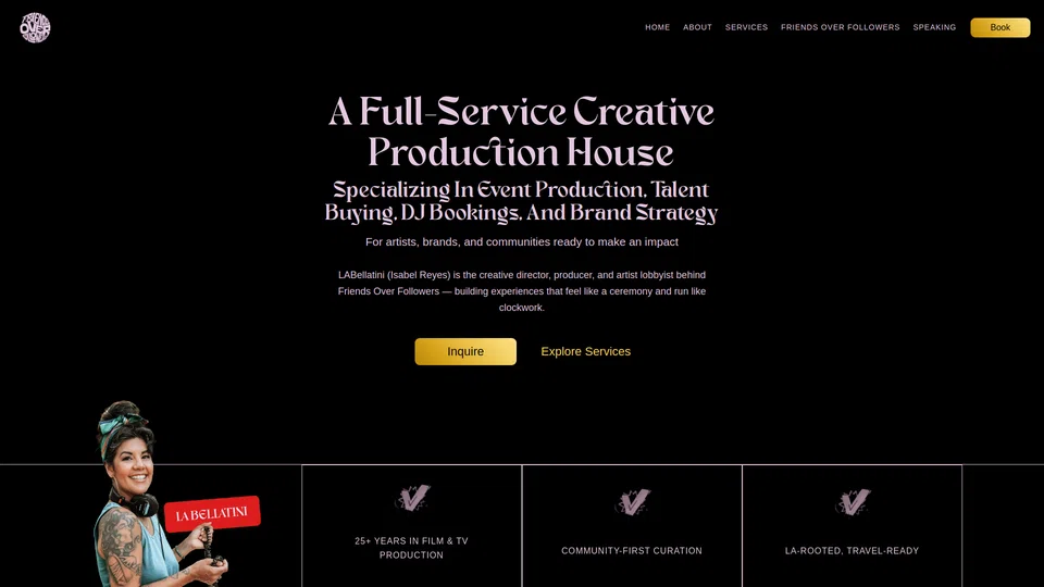 Homepage snapshot at launch