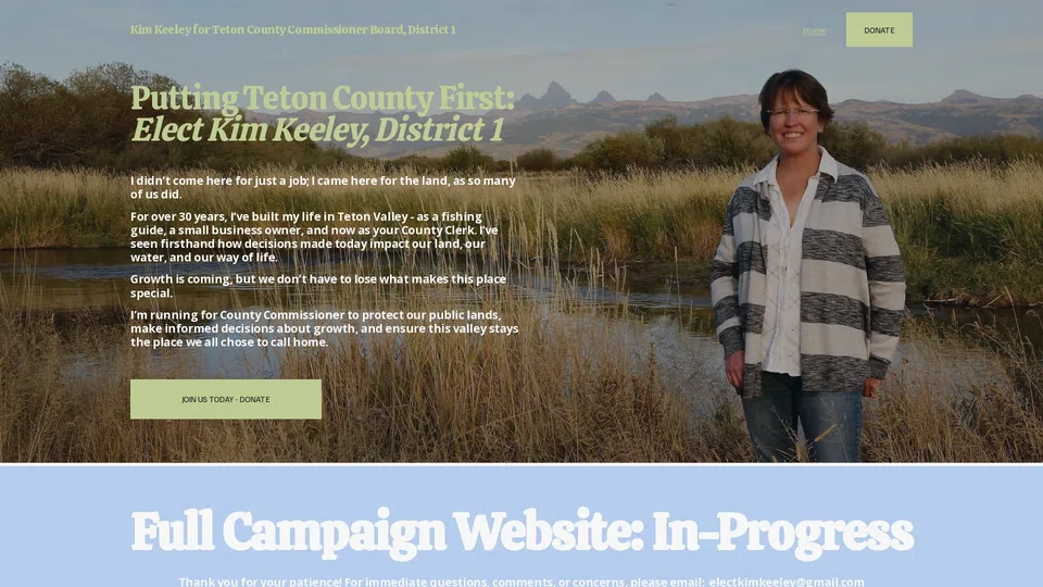 Homepage snapshot at launch