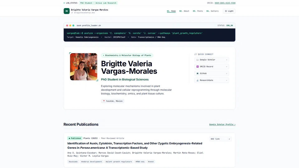 Homepage snapshot at launch