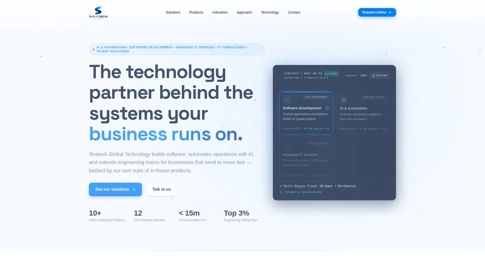 Homepage snapshot at launch