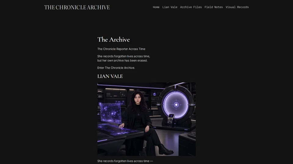 Homepage snapshot at launch