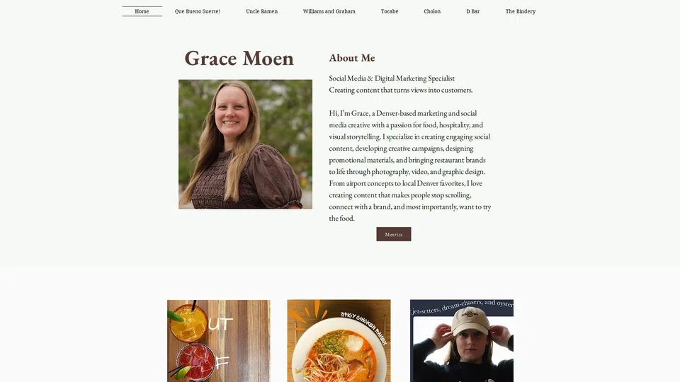 Homepage snapshot at launch