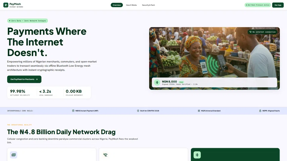 Homepage snapshot at launch