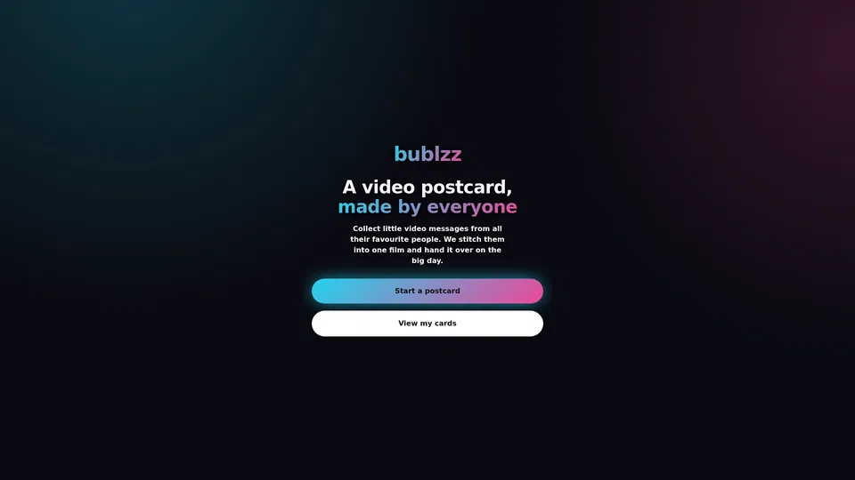 Homepage snapshot at launch