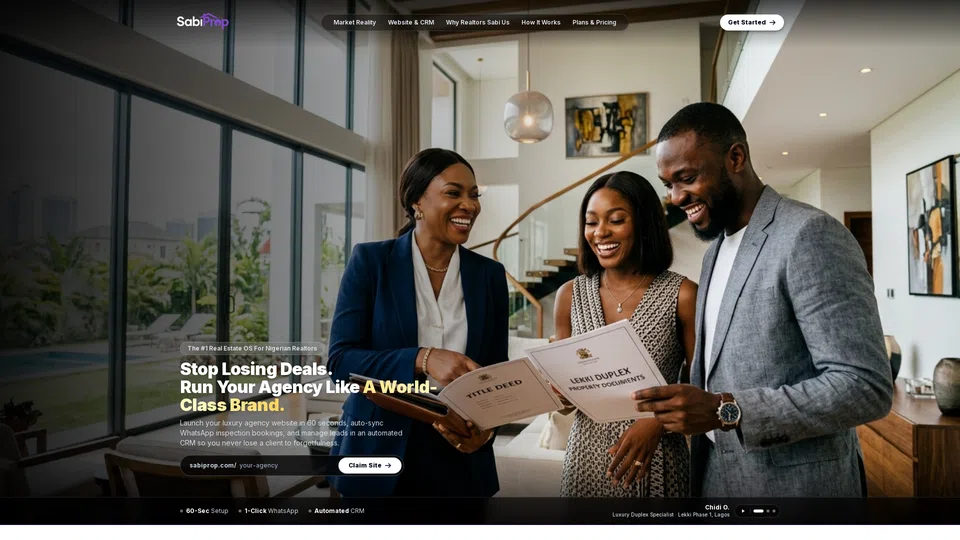 Homepage snapshot at launch