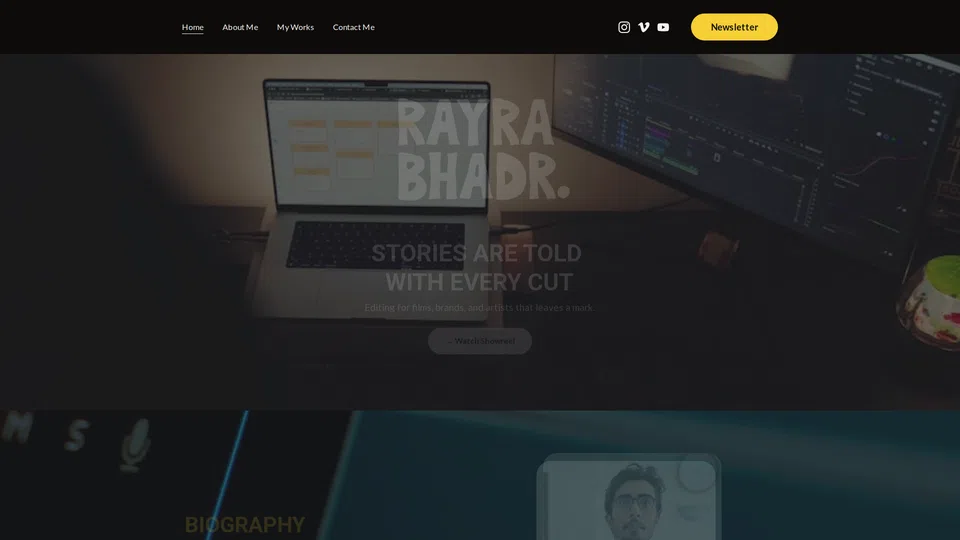 Homepage snapshot at launch