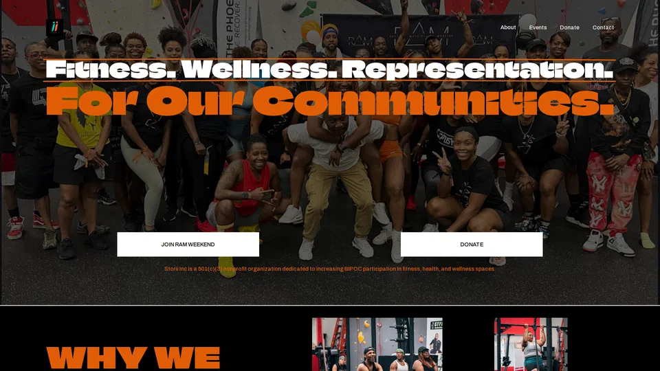Homepage snapshot at launch