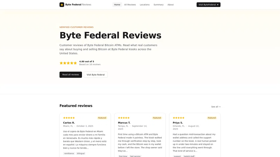Homepage snapshot at launch