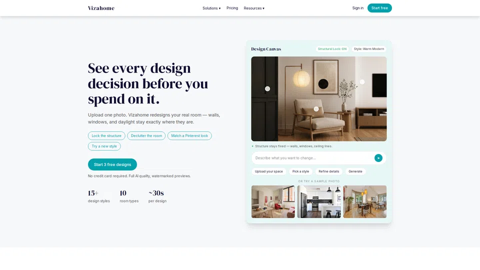 Homepage snapshot at launch