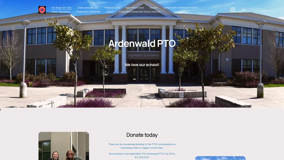 Homepage snapshot at launch