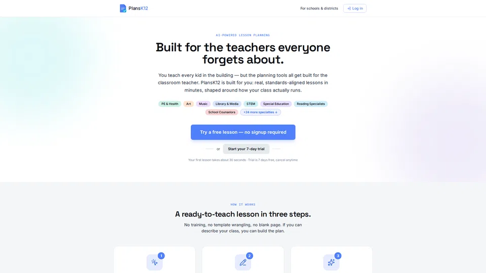 Homepage snapshot at launch