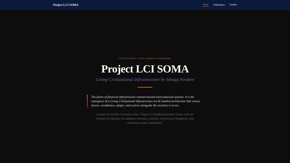 Homepage snapshot at launch
