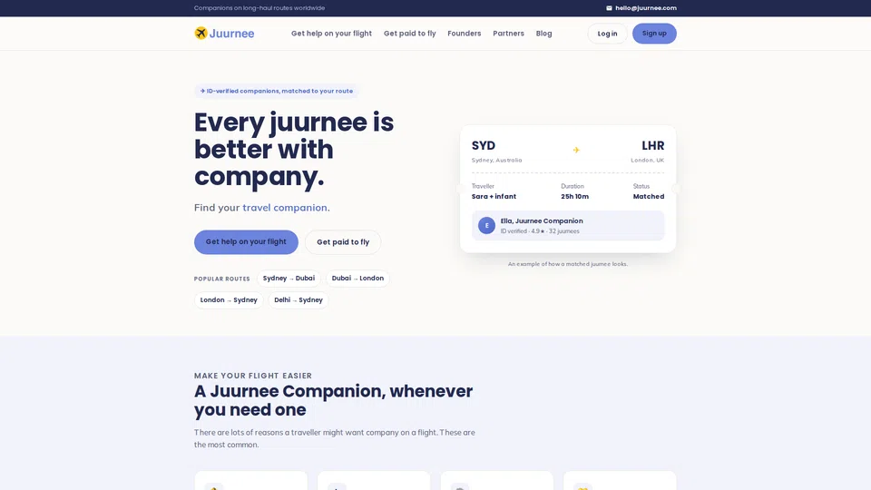 Homepage snapshot at launch