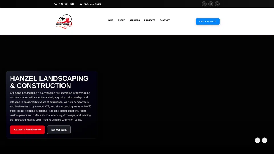 Homepage snapshot at launch