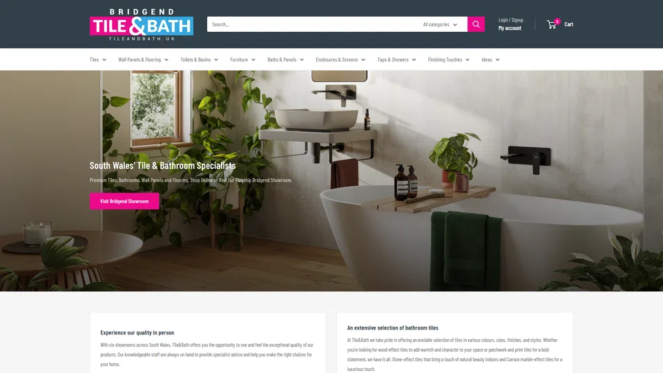 Homepage snapshot at launch