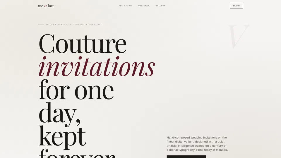 Homepage snapshot at launch