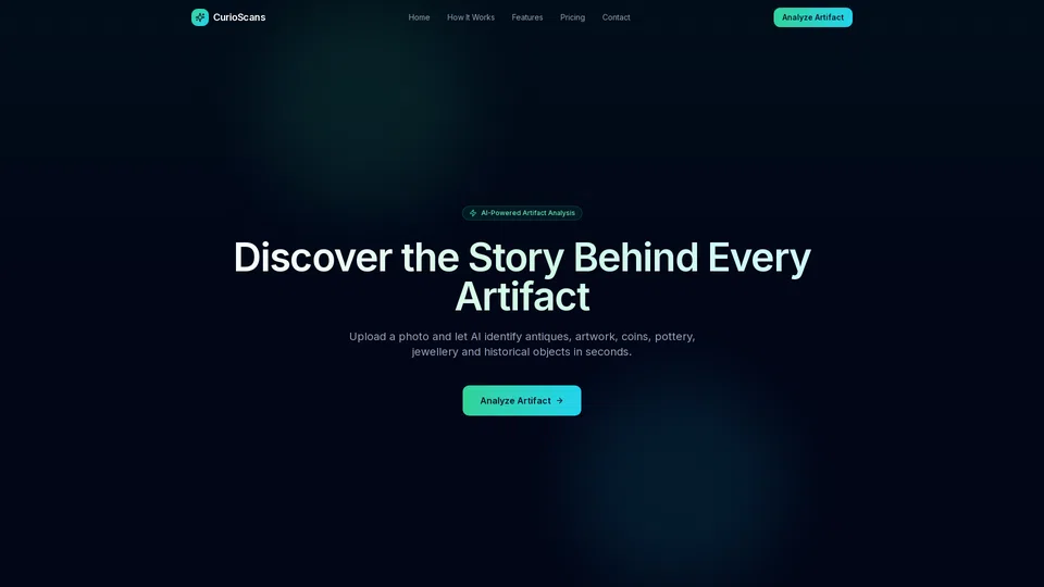 Homepage snapshot at launch