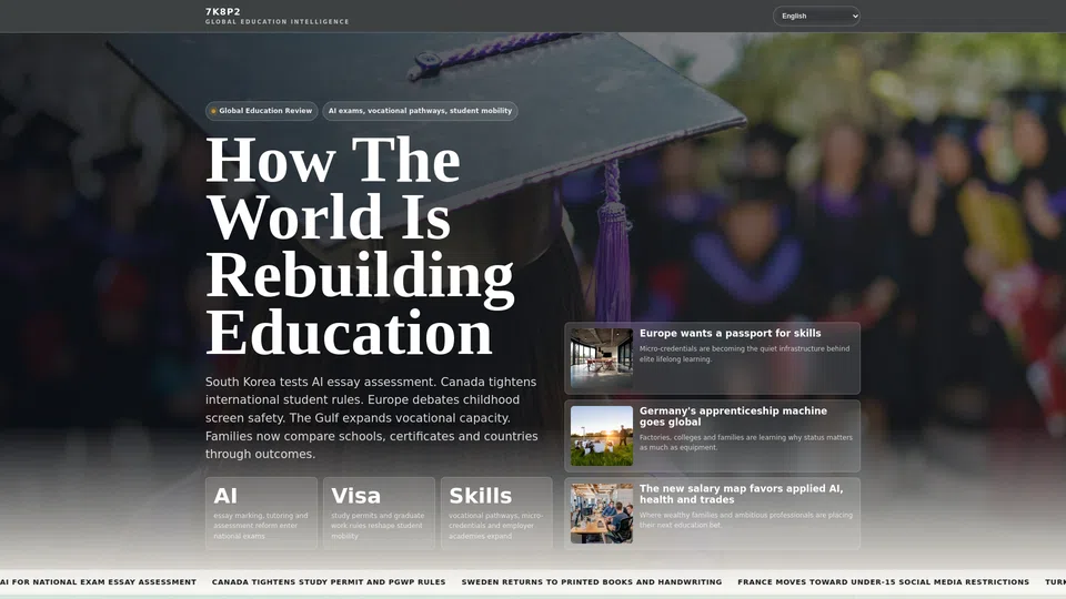 Homepage snapshot at launch