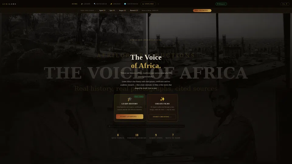 Homepage snapshot at launch