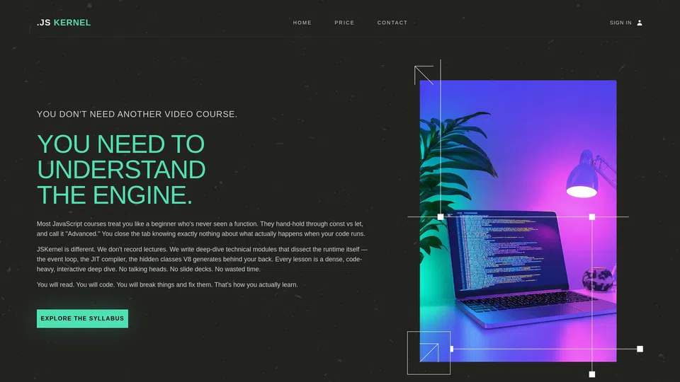 Homepage snapshot at launch