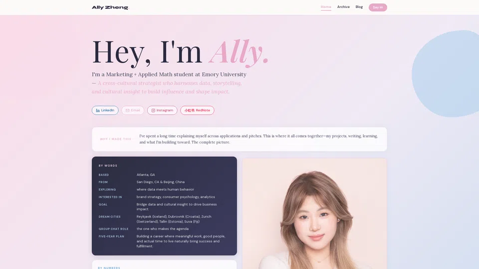 Homepage snapshot at launch