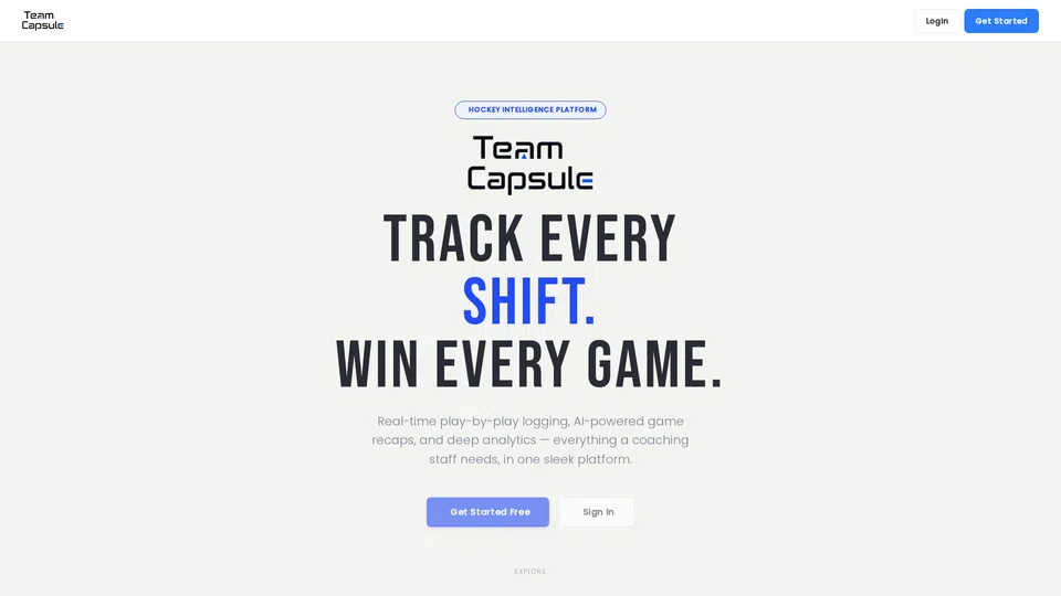 Homepage snapshot at launch