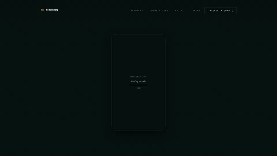 Homepage snapshot at launch